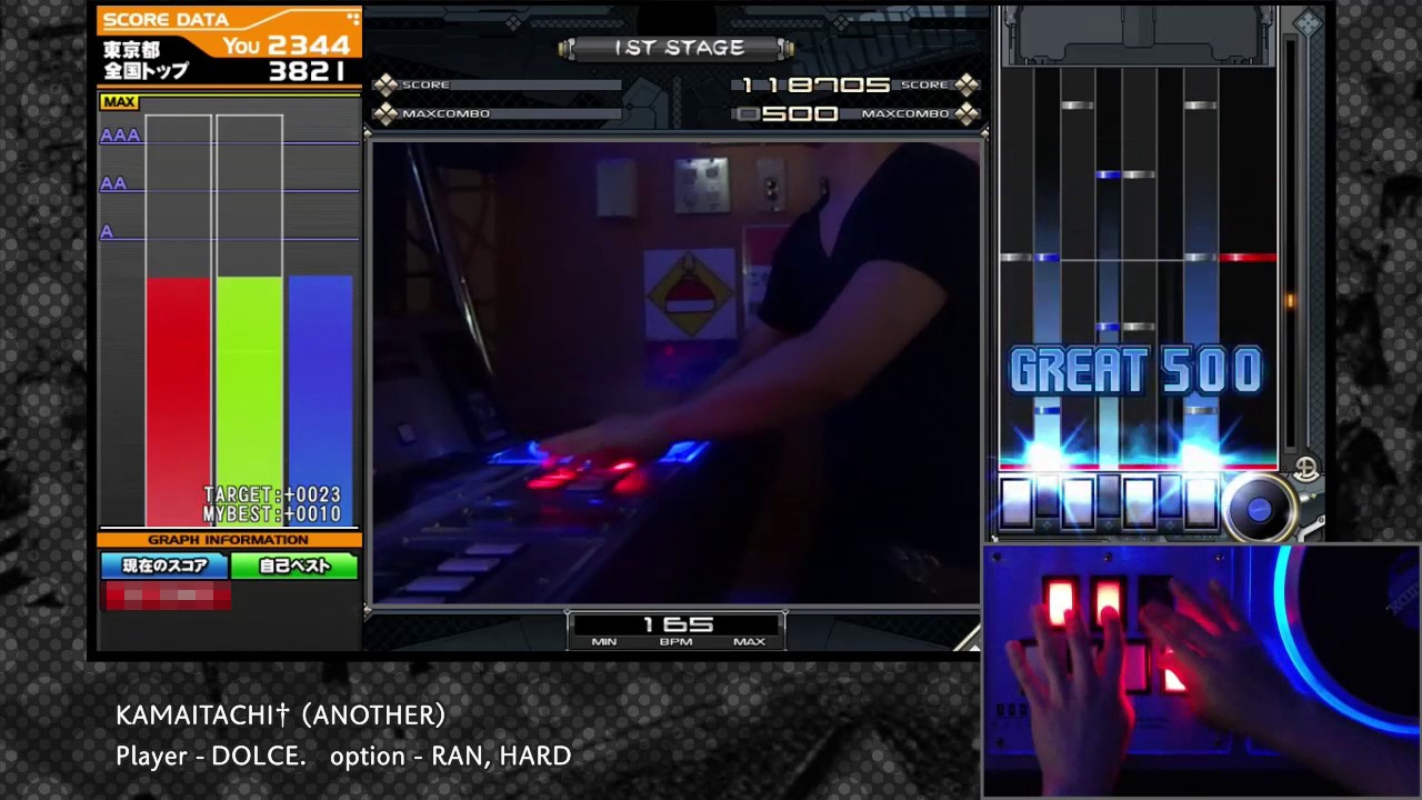 Kamaitachi L Max 159 Played By Dolce Iidx24 Sinobuz 手元付き Youtube