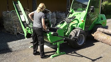 Avant Log Cutter/Splitter Attachment for Avant Mini Loader