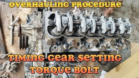 ISUZU 4JA1 DIESEL ENGINE COMPLETE OVERHAULING PROCEDURE@Missionvlogtv7429