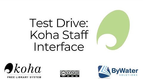 Koha Staff Interface