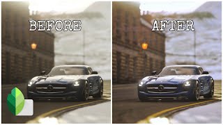 CAR PHOTO EDITING TUTORIAL IN LESS THAN A MINUTE | how to edit cars in snapseed screenshot 1