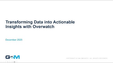 Transforming Data into Actionable Insights with Overwatch