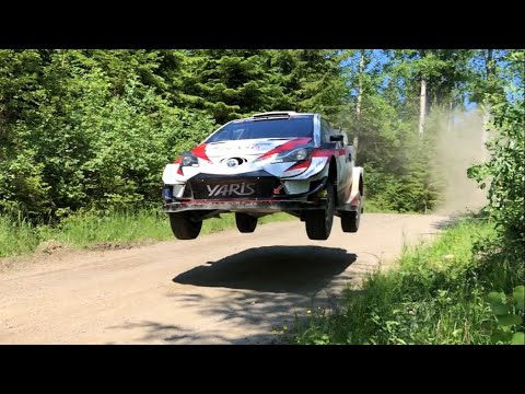 Sébastien Ogier Testing in Finland 2020 | Toyota Yaris WRC | Jumps & Speed |