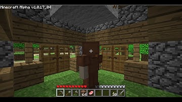 Minecraft Alpha v1.0 Progressive Long Play E23 (R6) - Building a Cavern Entrance Barrier Part 2