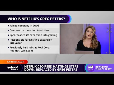 Netflix ceo reed hastings steps down, replaced by greg peters