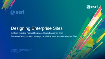 Designing ArcGIS Enterprise Sites