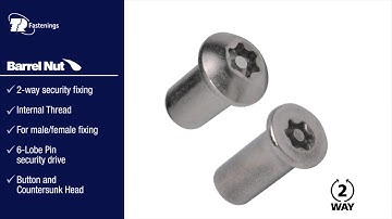 TR Security Fasteners - Barrel Nut Installation