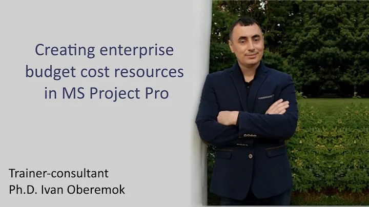 Creating enterprise budget cost resources in MS Project Online