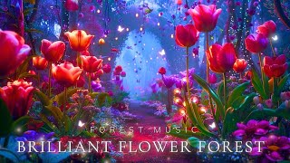 Magical flower Forest Space + Magical Forest MusicRelax, Soothe the Soul, Cure insomnia