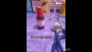 Bryonia alba for headache and cough