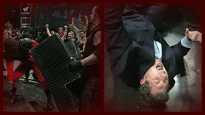 The Undertaker & Kane Break Mr. McMahon's Leg w/ Steel Steps! 9/28/98 (2/2)