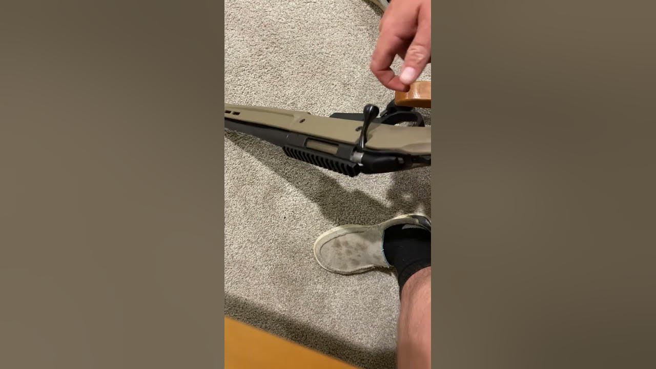 Ruger american ranch 7 62x39 in a magpul hunter stanag pattern stock
