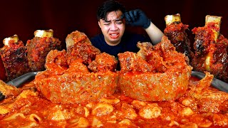 MUKBANG BAKSO MANGKOK ISIAN IGA MERCON   SEBLAK KOMPLIT PEDAS HOT JELETOT