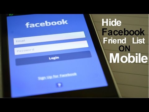 How do i hide friends on facebook app