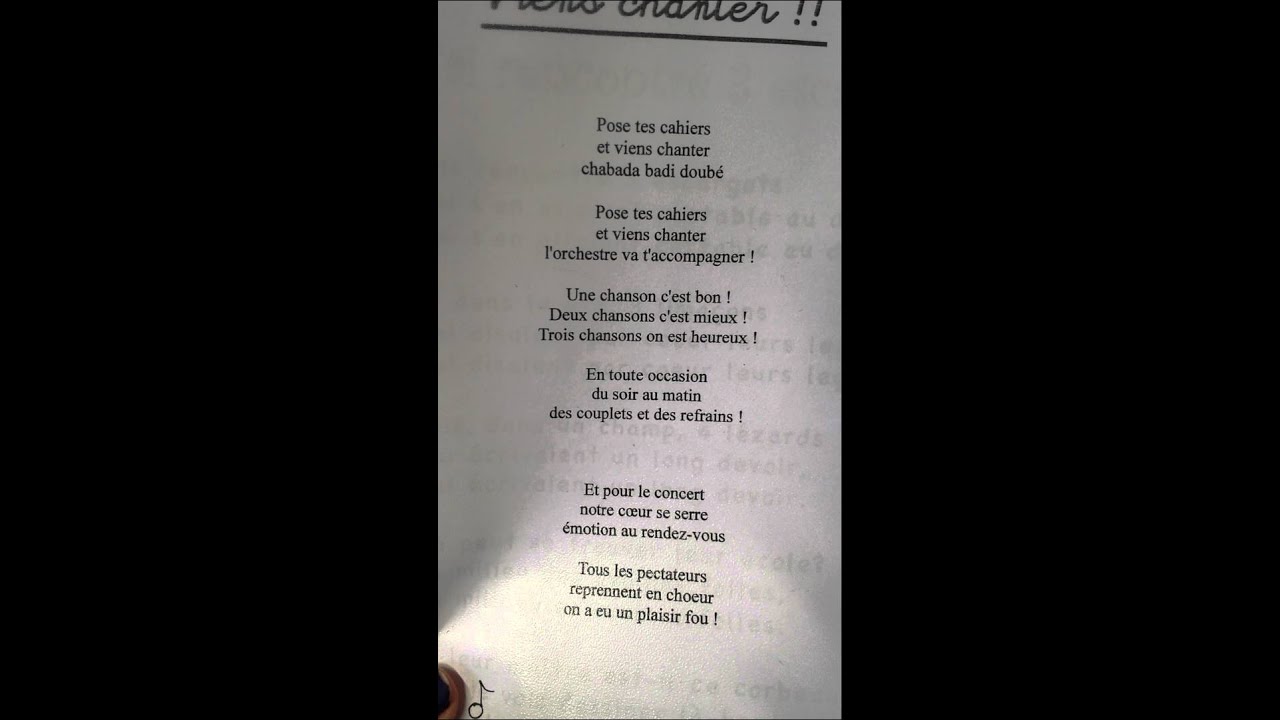 [Chant 5] Viens chanter! - YouTube