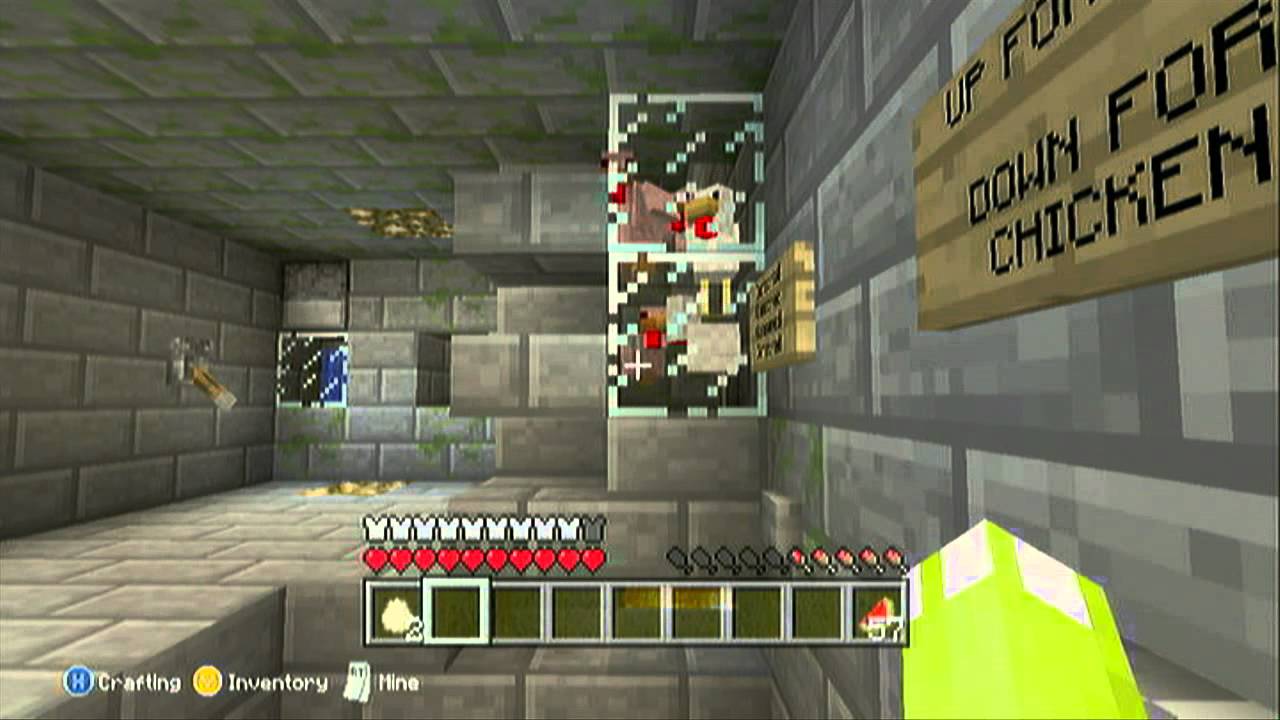 minecraft how to make the best egg/ chicken farm with cooker for xbox