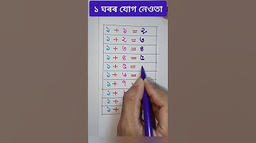 যোগ নেওতা Addition table #education #kidslearningvideos #knowledge