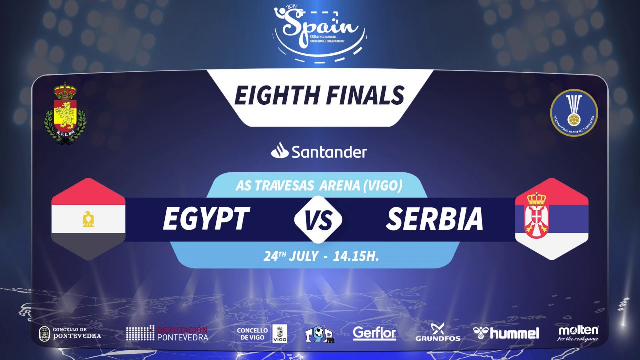 Egypt vs Serbia | Eighth-finals | 2019 IHF Men’s Junior (U21) World Championship