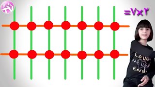 أسهل طريقة لحفظ جدول الضرب بالنقاط لكل الاعداد 1,2,3,4,5,6,7,8,9,10(الجزء الثاني)#2
