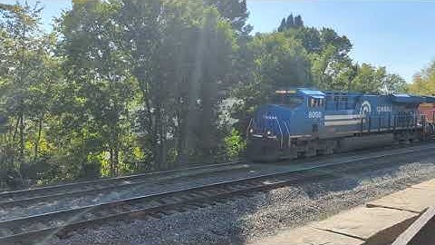 Conrail Heritage Doing Local Switching...BN Caboose
