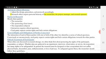 STA630 || Research Method || Lecture # 13 || Ethical issues in Research
