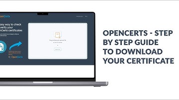 OpenCerts - step by step guide to download your Certificate