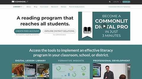 How to Create a Common Lit Account and Take Preassessment