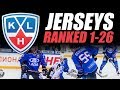 KHL Jerseys Ranked 1-26 (Dark)