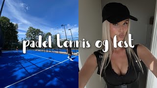 VLOG: spiller padel tennis og tager til udklædningsfest