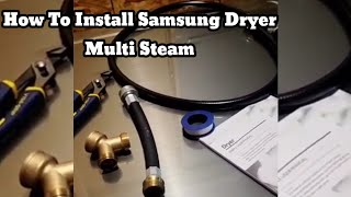 How to Install Samsung Dryer with  Multi steam / Roadrunnervlog