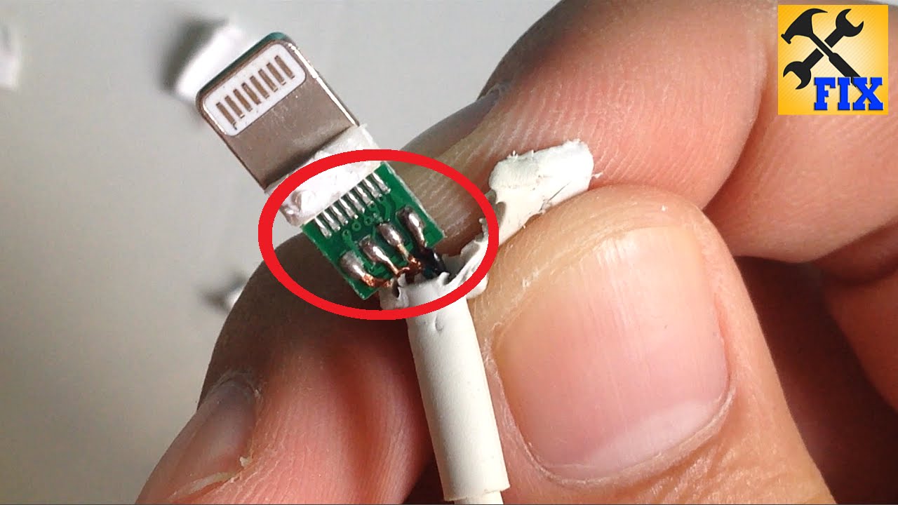 The truth inside lightning cable original - XFix - YouTube Pin Connector Wiring Diagram YouTube