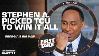 REMINDER: Stephen A. picked TCU... 🤐 | First Take