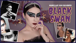 HALLOWEEN: MAQUILLAJE BLACK SWAN CON PRODUCTOS ECONÓMICOS | MONILLACA