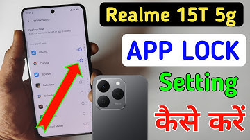 How to lock apps in Realme 15t 5g/Realme 15t 5g me app lock kaise kare/Realme 15t app lock setting