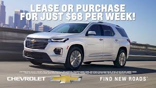 Graf Chevrolet in Bay City has new and pre-owned SUVs for as low as $68 per week!