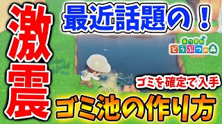 【あつ森】知って得する！最近話題のゴミしか出現しない「ゴミ池」を作る方法【あつまれどうぶつの森/Animal Crossing/島クリエイター/島整備/川/海/アップデート】