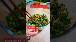 FRIED LEEK ROLLS food foodlover rolls fyp fypシ foryo foryoupage foryourpage