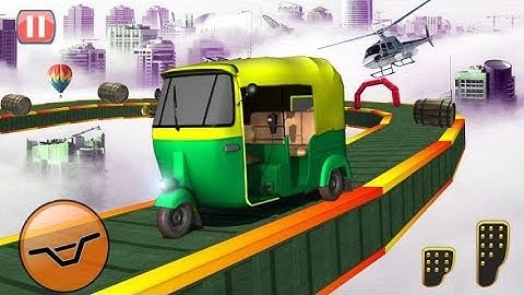 Tuk Tuk Auto Rickshaw Impossible Track Stunt Game || Tuk Tuk Auto Rickshaw game