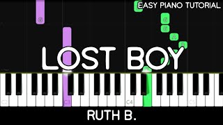 Ruth B. - Lost Boy (Easy Piano Tutorial)
