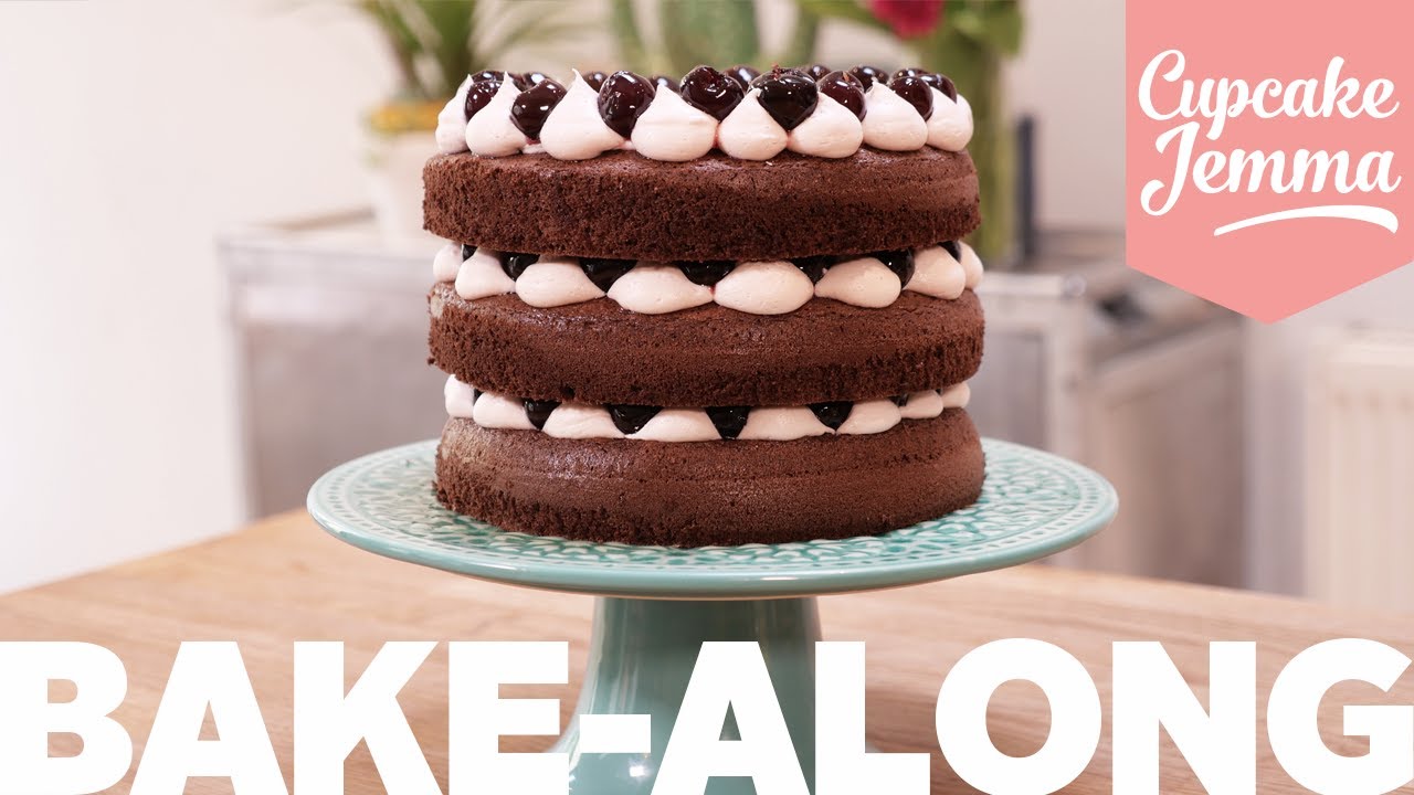 Black Forest Cake Bake Along | Cupcake Jemma | CupcakeJemma