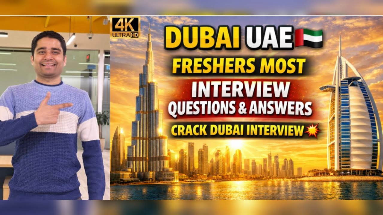 Dubai UAE 🇦🇪 Freshers Most Interview Questions & Answers | Crack Dubai Interview Fast 💥