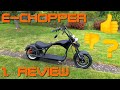E-Roller Chopper "Harley Style". Erstes ehrliches Review mit Tops und nicht so Tops.