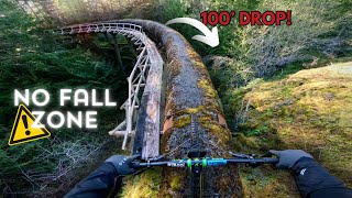 EPIC mountain bike ride on abandoned feature!