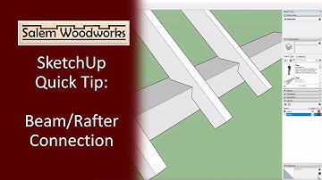 SketchUp Quick Tip:  Step Lap Beam/Rafter Connection