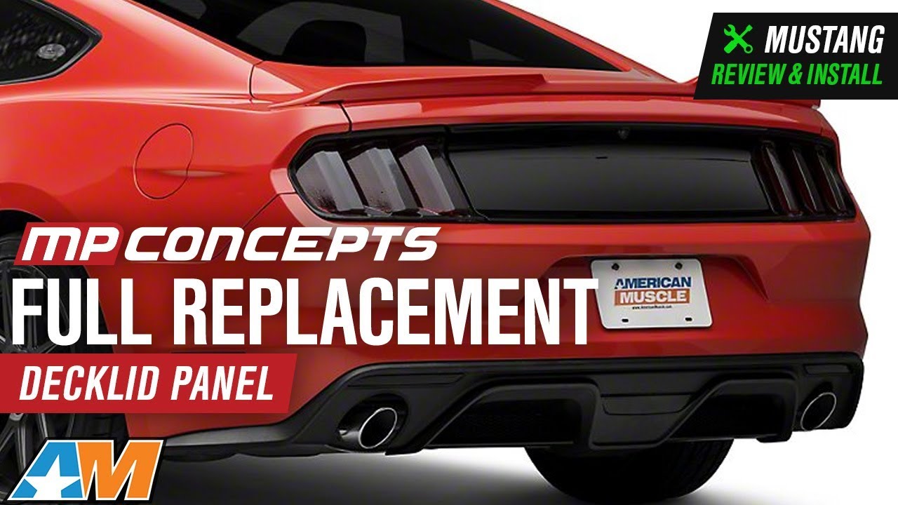 performance parts bmw 2015-2017 Mustang MP Concepts Full Replacement Decklid Panel - Gloss Black Review & Install