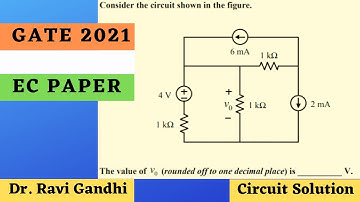 GATE 2021 EC Circuit & Network Solution | Dr. Ravi Gandhi | Control Circuits Pathshala