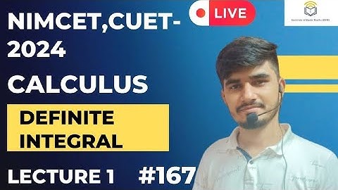 Nimcet 2024 | Cuet 2024 | Calculus | Integration  |  Vijaypal Choudhary