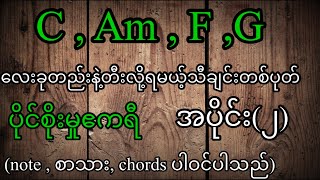 Miniatura de vídeo de "ပိုင်စိုးမှုဧကရီ ဖိုးချို အခြေခံ guitar tutorial အပိုင်း (၂)"