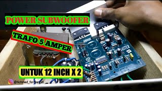 MODIF POWER SUBWOOFER RUMAHAN