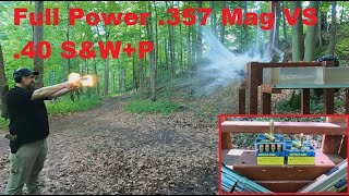 357 Mag Full Power 158 Gr Vs 40 Swp 155 Gr Buffalo Bore